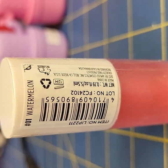 Amuse Pink Lip Gloss Shine Watermelon New 5.5ml - Picture 2 of 2